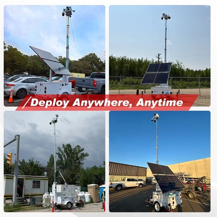 HiSOLO Mobile Monitoring Trailer: Deployable Power & Surveillance in A Box. best
