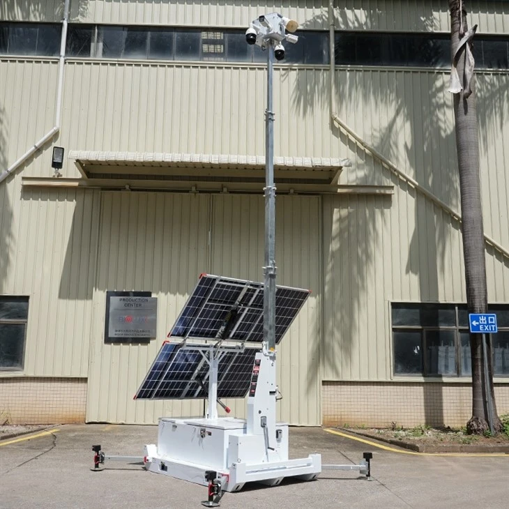 Mobile Solar Powered Security 9m Trailer
