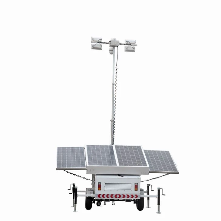 Teleskopisk mast Solar LED Lighting Tower