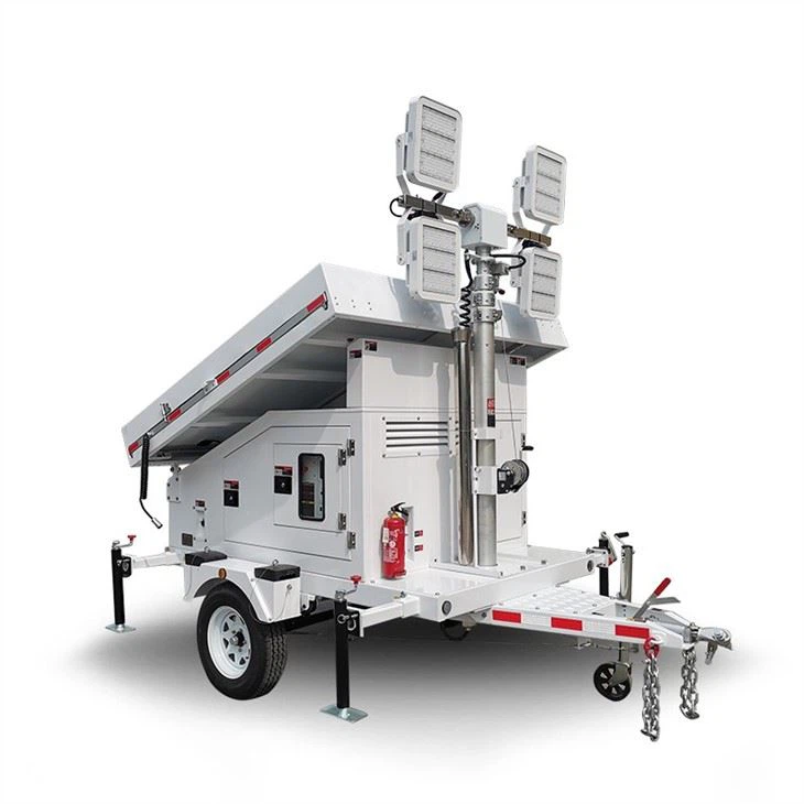 Solar Generator Trailer With Lights